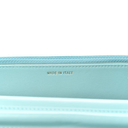 Chanel Caviar Quilted Boy Wallet On Chain WOC Light Blue 7 of 14