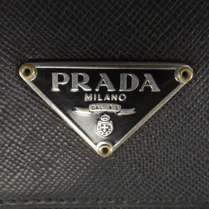 Prada Saffiano Small Flap Wallet Black 9 of 9