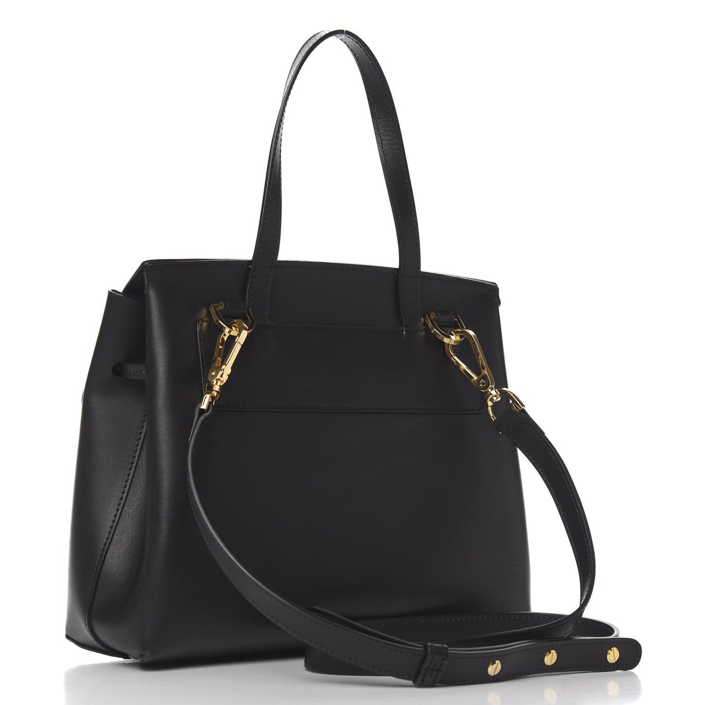 Calfskin Mini Lady Bag Black Blu