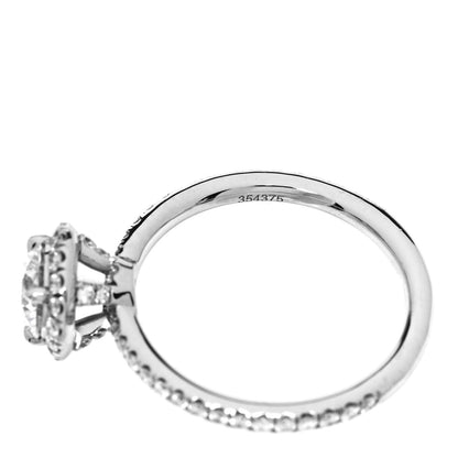 Harry Winston Platinum Diamond .57ct The One Round Brilliant Micropave Engagement Ring 47 4 5 of 7