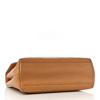 Chanel Caviar Quilted Jumbo Kelly Flap Beige 4 of 10
