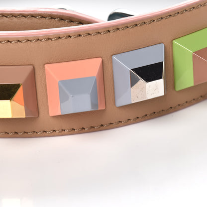 Fendi Vitello Dolce Plexiglass Bi-Color Studded Strap You Cuoio Oceano Multicolor 5 of 5