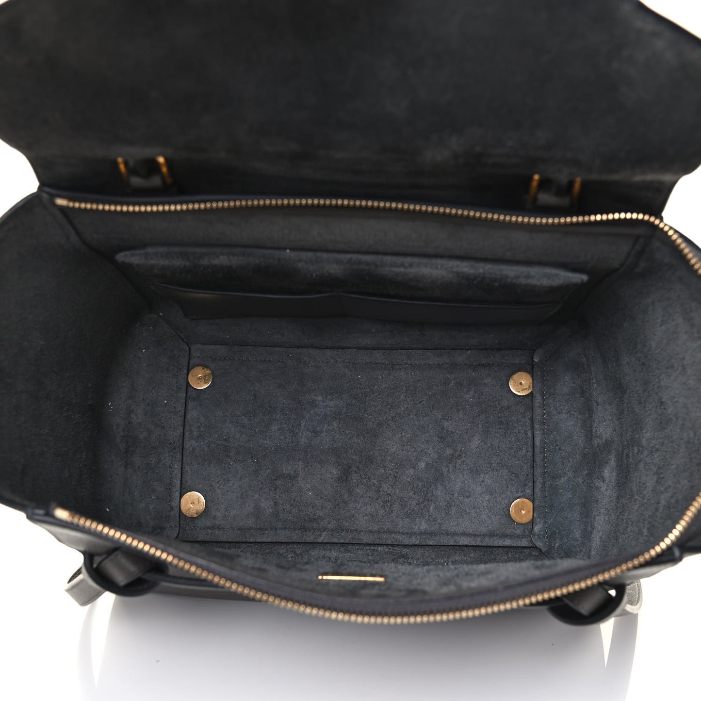 Grained Calfskin Mini Belt Bag Grey