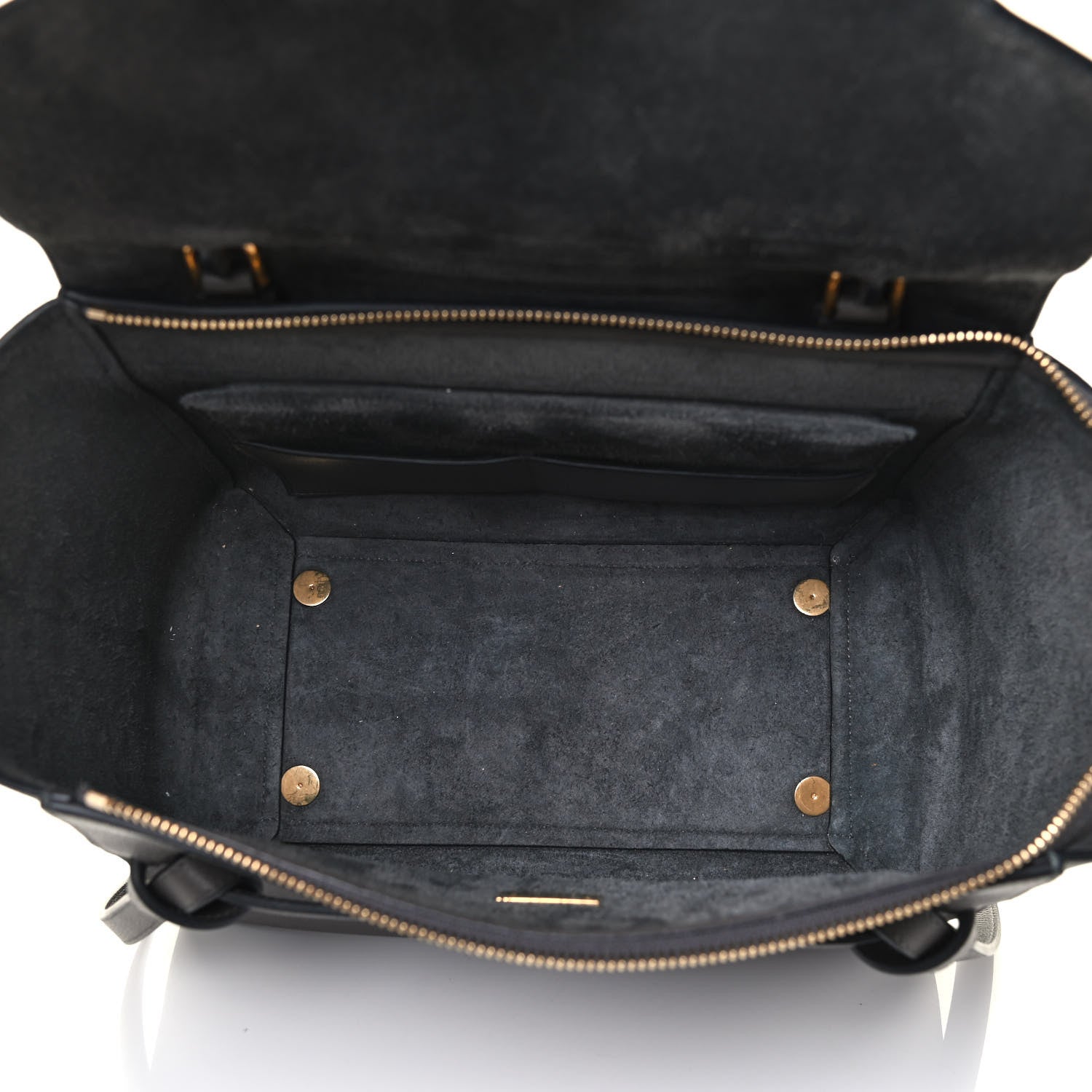 Celine Grained Calfskin Mini Belt Bag Grey 4 of 4
