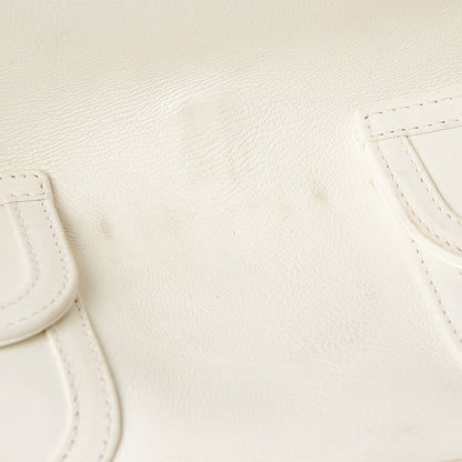 Christian Dior Calfskin Frame Satchel White 11 of 20