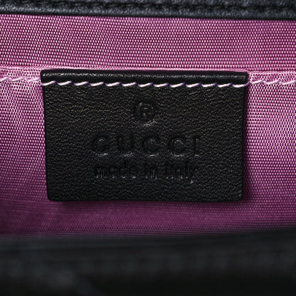 Gucci Satin Quilted Rajah Broadway Ring Top Handle Bag Black 6 of 12