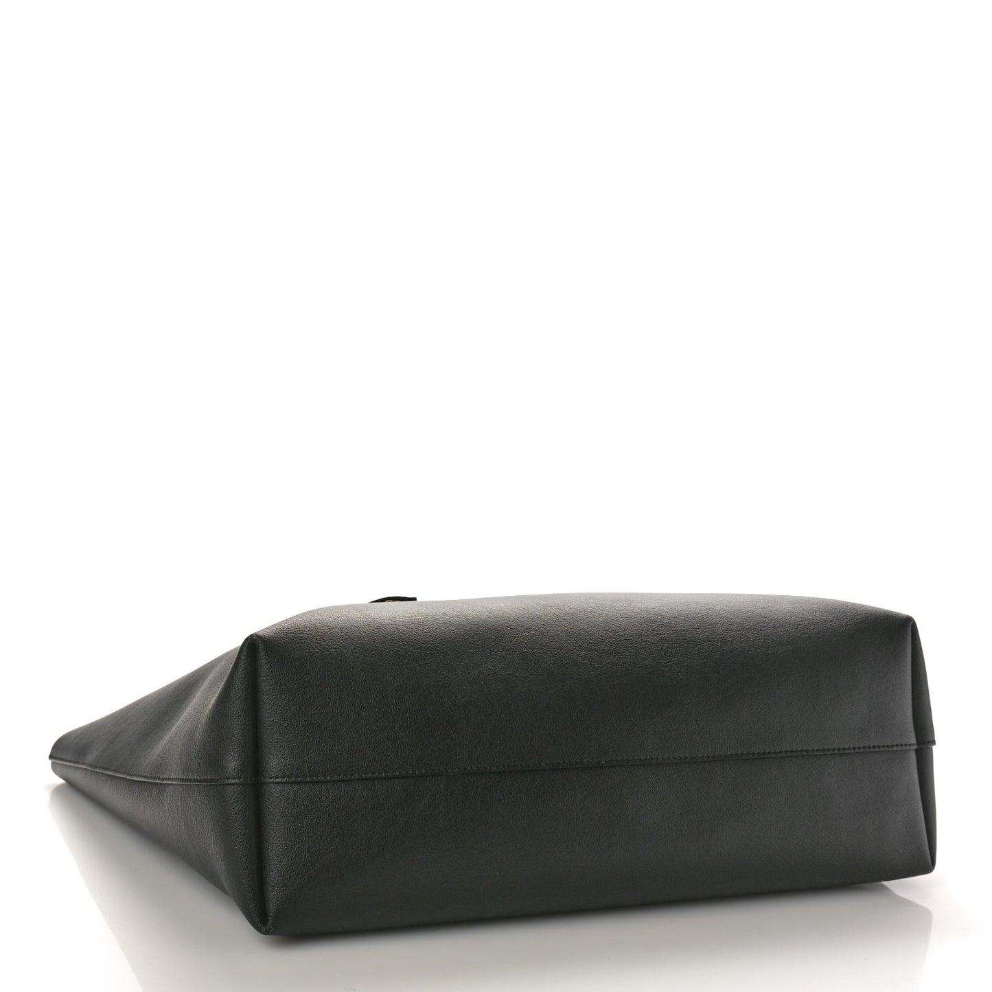 Calfskin Large Shopping Tote Black