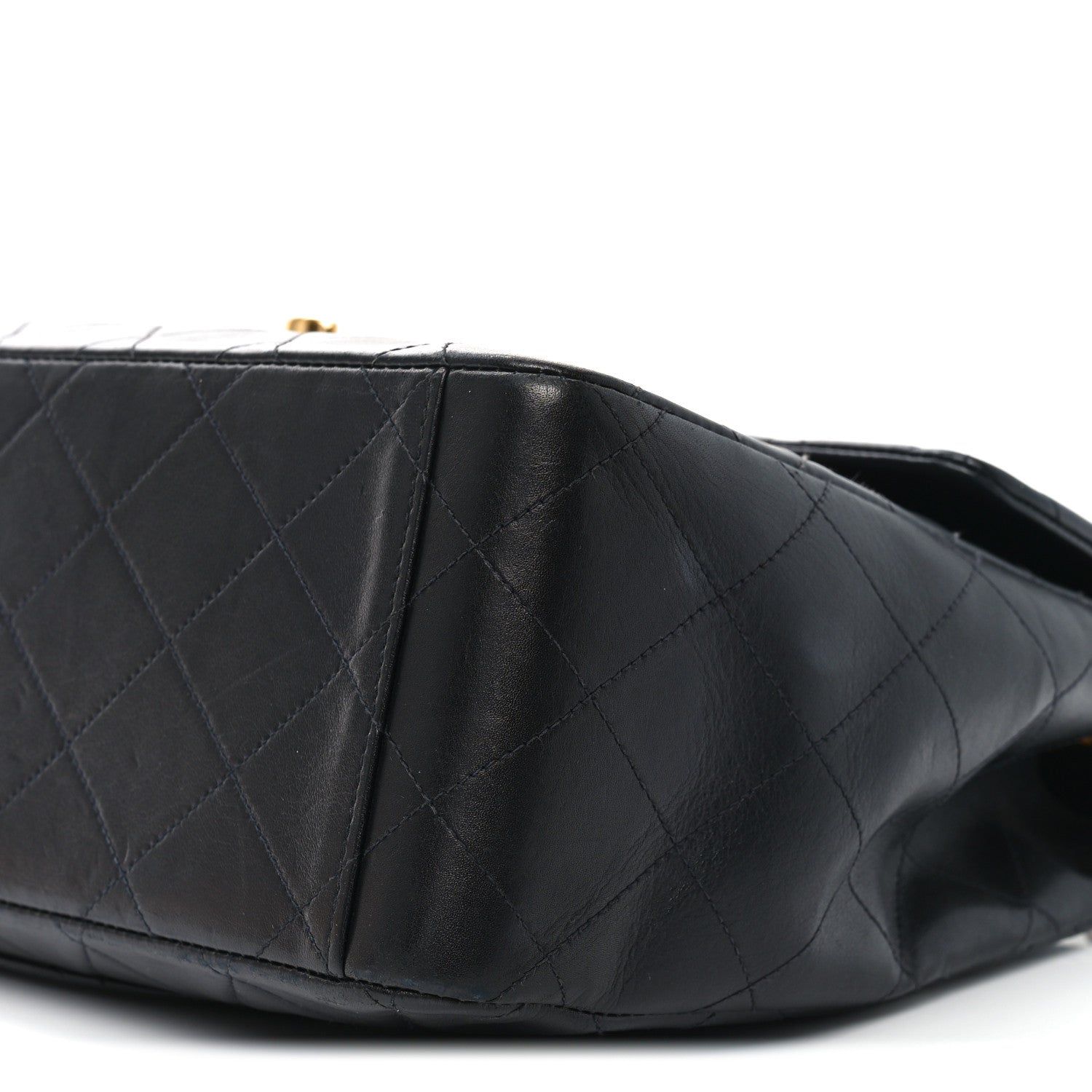 Chanel Lambskin Quilted XL Jumbo Single Flap Black 10 of 10