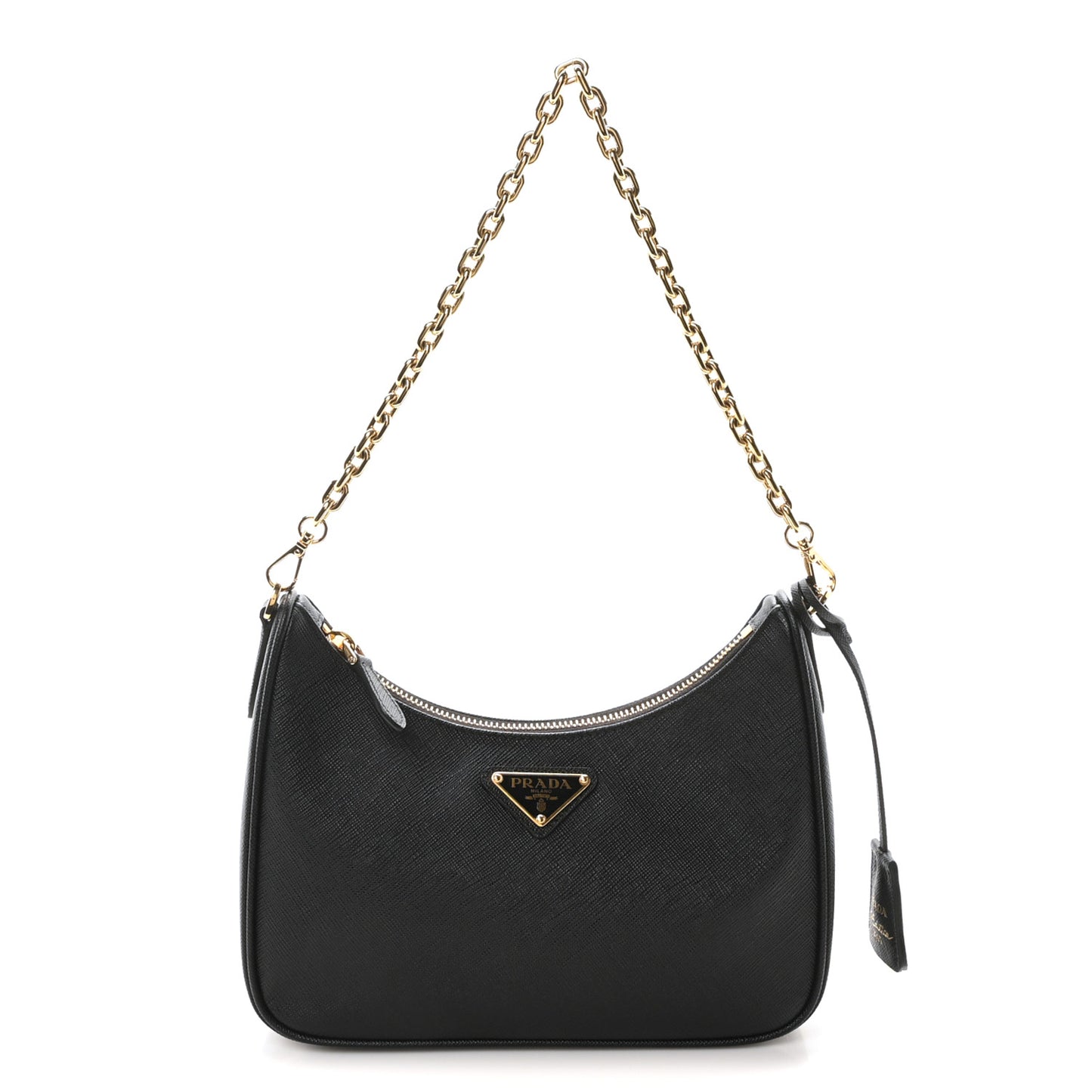 Saffiano Lux Re-Edition 2005 Shoulder Bag Black