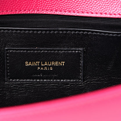 Saint Laurent Grain De Poudre Classic Monogram Cassandre Clutch Lipstick Fuchsia 5 of 7