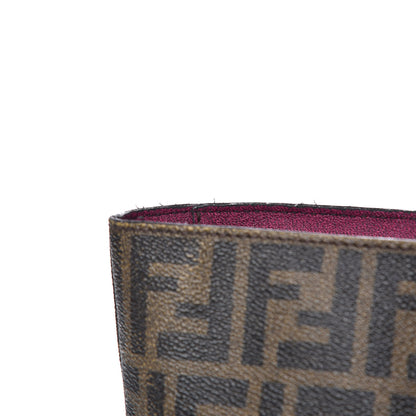 Fendi Zucca Spalmati Medium Roll Tote Tobacco Fuxia 18 of 19