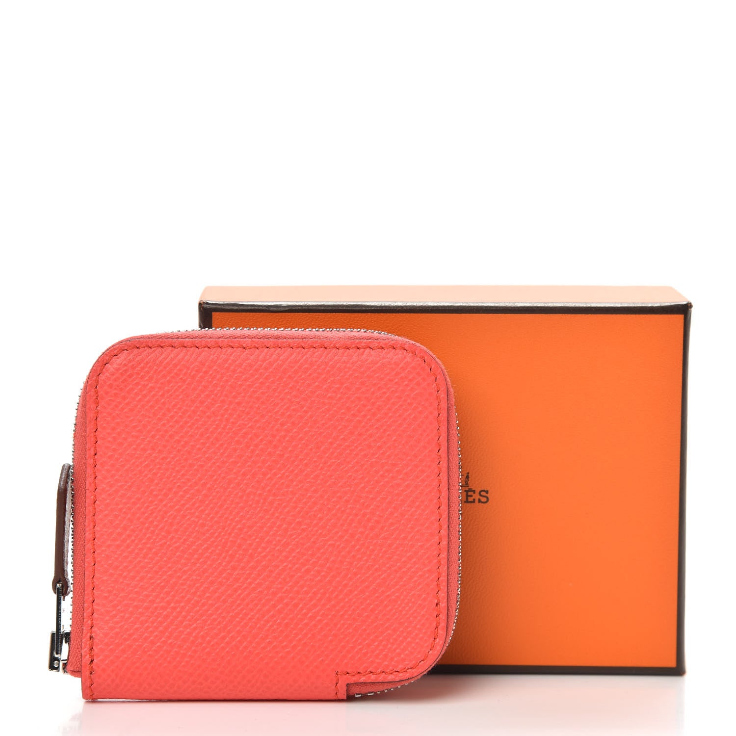 Hermes Epsom Silk'In Coin Purse Rose Jaipur 8 of 8