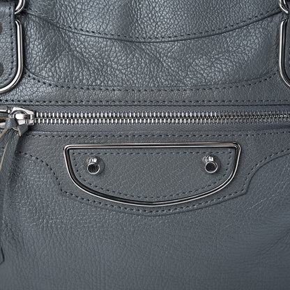 Balenciaga Chevre Silver Metallic Edge Hardware Town Gris Acier 10 of 17