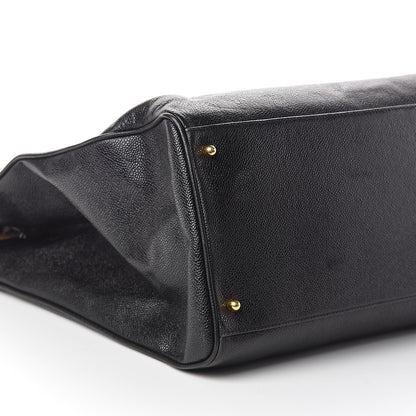 Chanel Caviar XL Weekender Bag Black 8 of 11