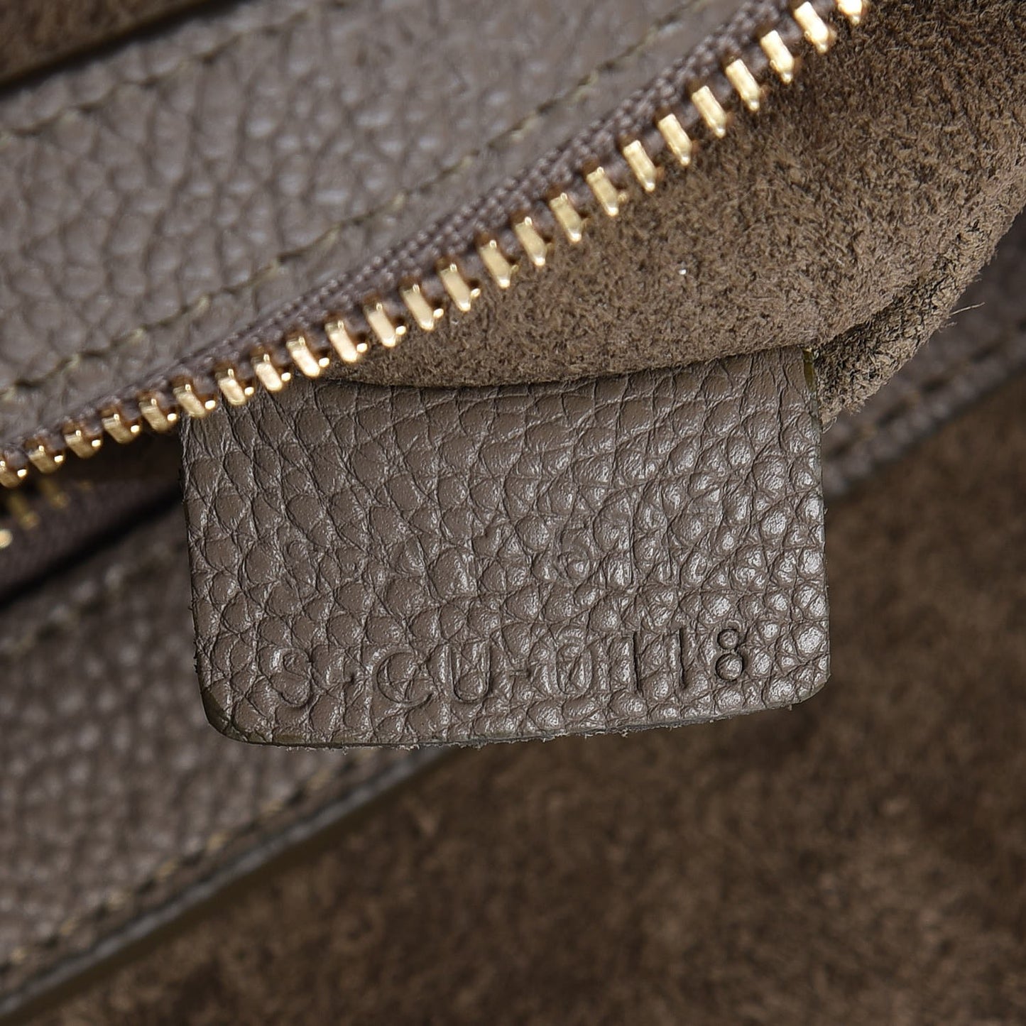 Soft Grained Calfskin Small Belt Cabas Phantom Taupe
