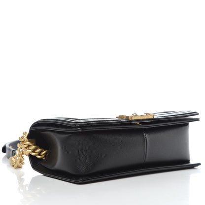 Chanel Caviar Quilted Medium Boy Flap Black 4 of 12
