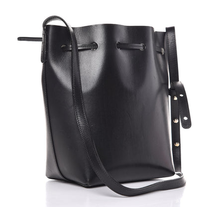 Mansur Gavriel Calfskin Mini Bucket Bag Black Argento 3 of 20