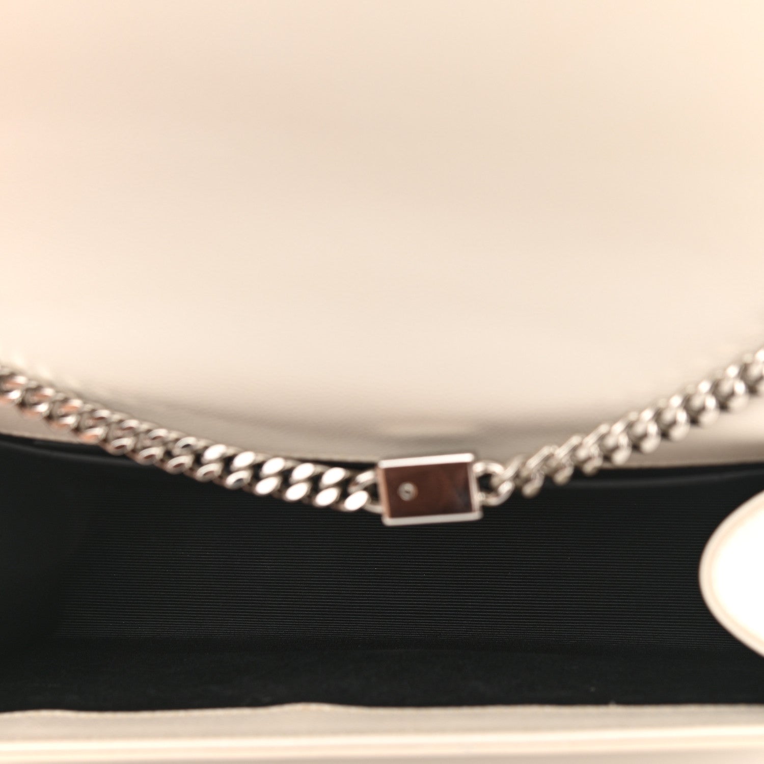 Saint Laurent Grain De Poudre Medium Classic Monogram Kate Satchel Icy White 5 of 13