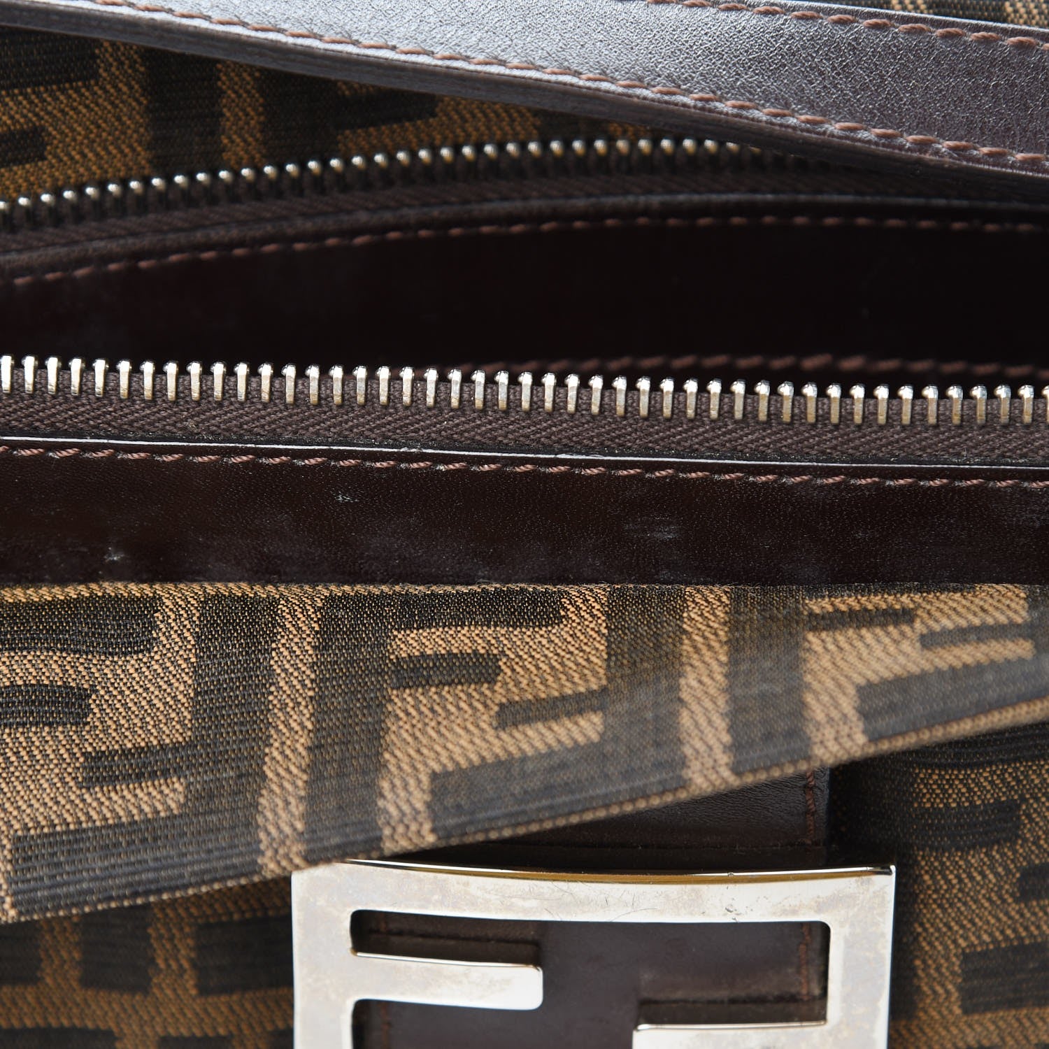 Fendi Zucca Shoulder Bag Tobacco 8 of 10