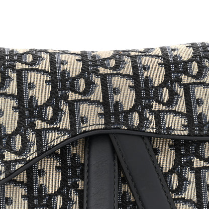 Christian Dior Oblique Mini Saddle Bag Blue 8 of 12