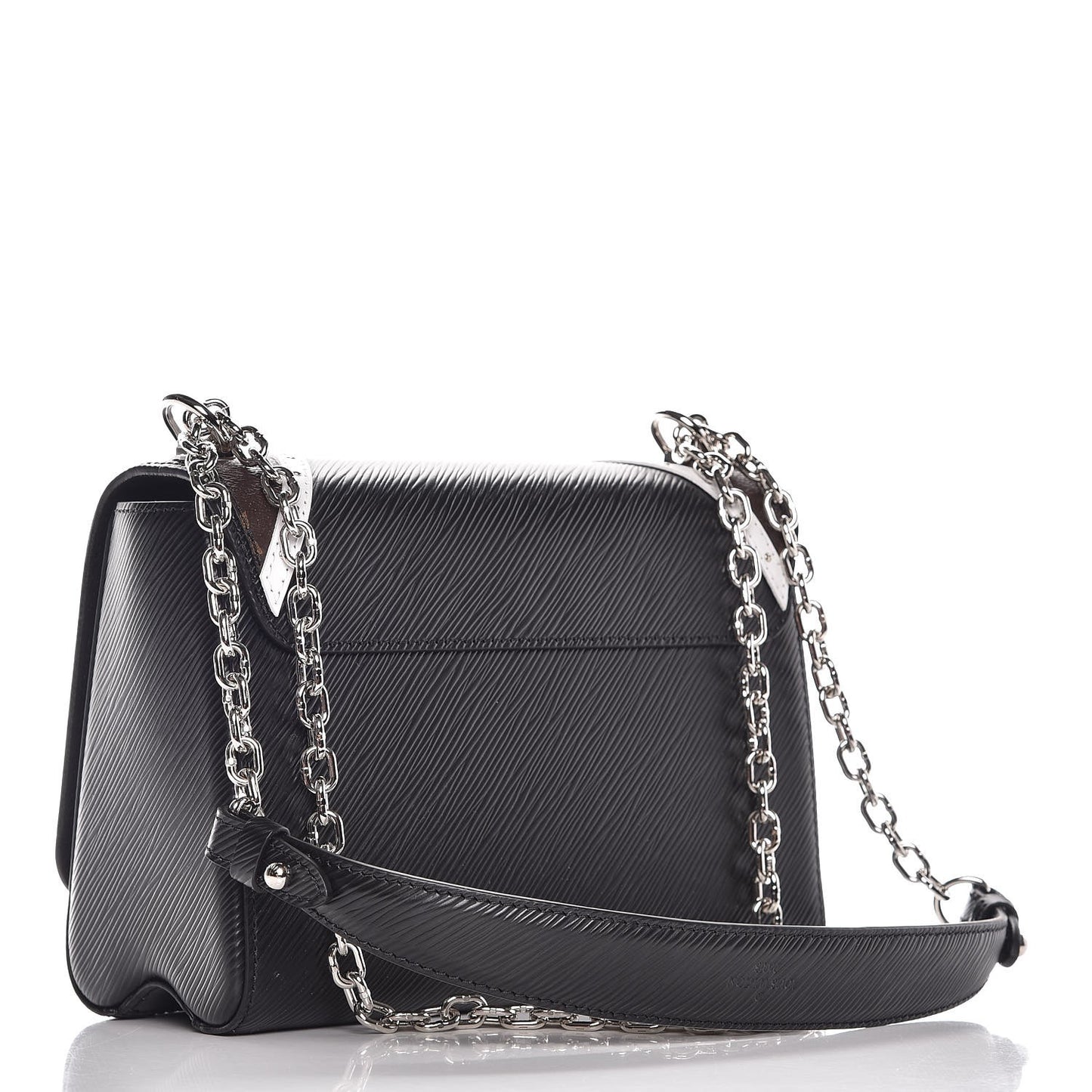 Epi Monogram Twist Shoulder Bag MM Black