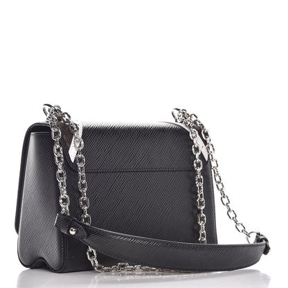 Louis Vuitton Epi Monogram Twist Shoulder Bag MM Black 3 of 7
