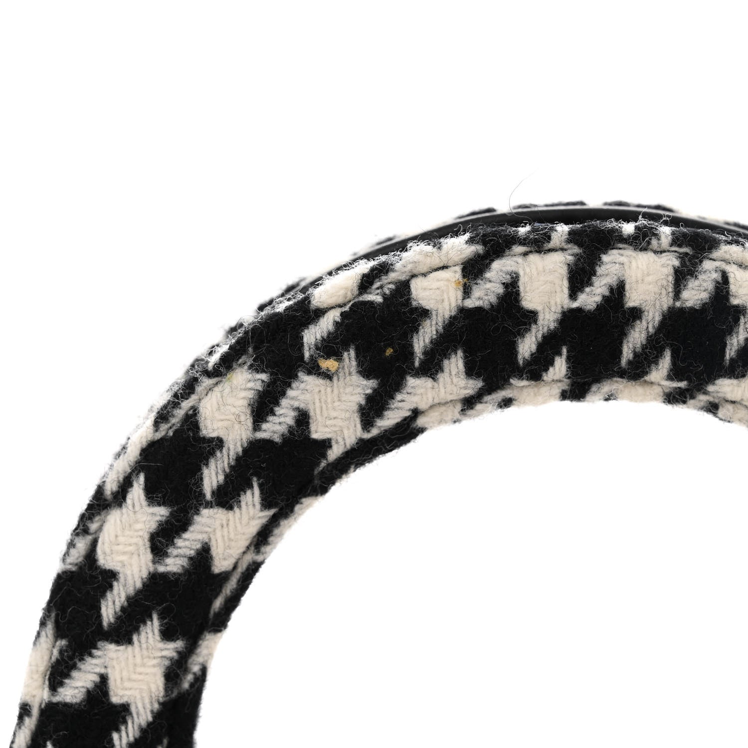 Chanel Tweed Houndstooth Quilted Nano Kelly Shopper Black White 11 of 12