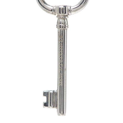 Tiffany Sterling Silver Oval Key Pendant Necklace 4 of 6