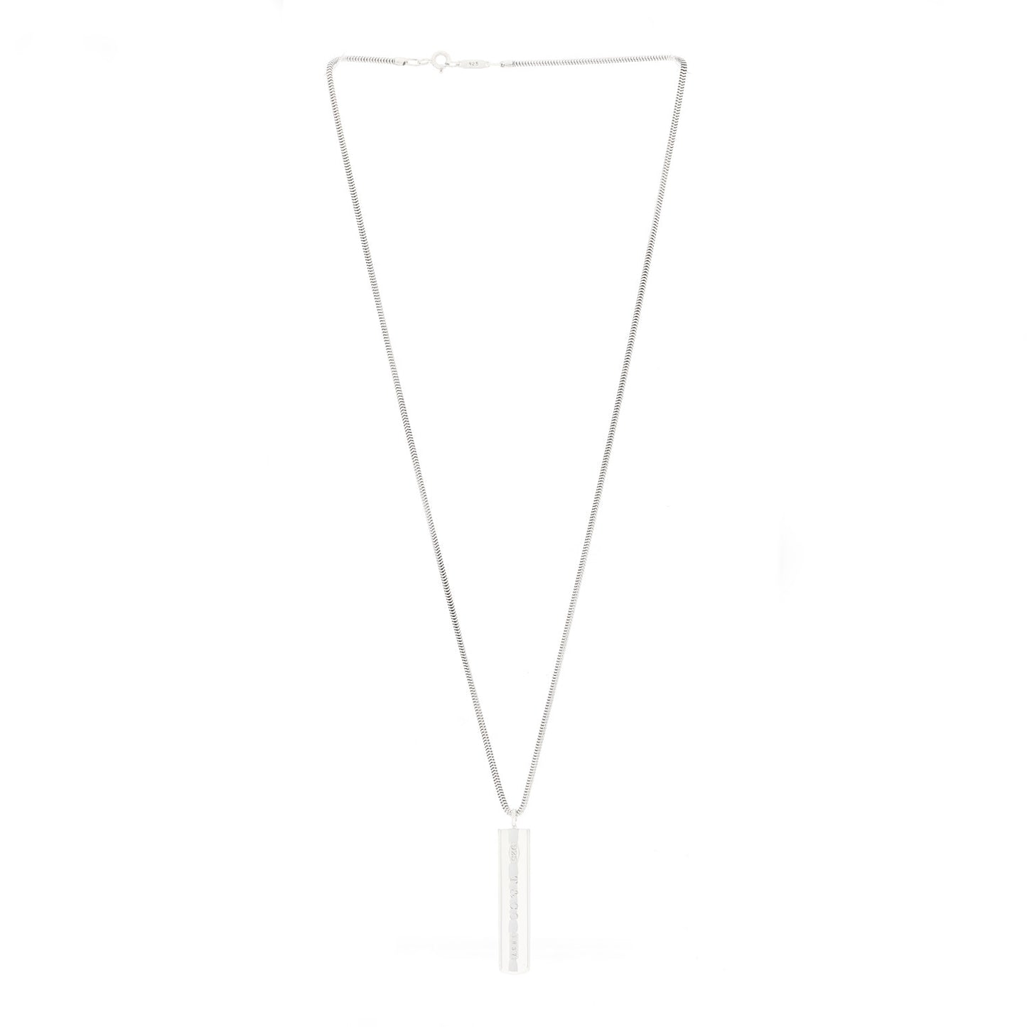 Sterling Silver 1837 Bar Pendant Necklace