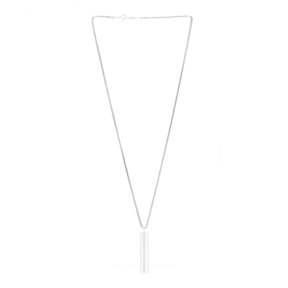 Tiffany Sterling Silver 1837 Bar Pendant Necklace 2 of 4