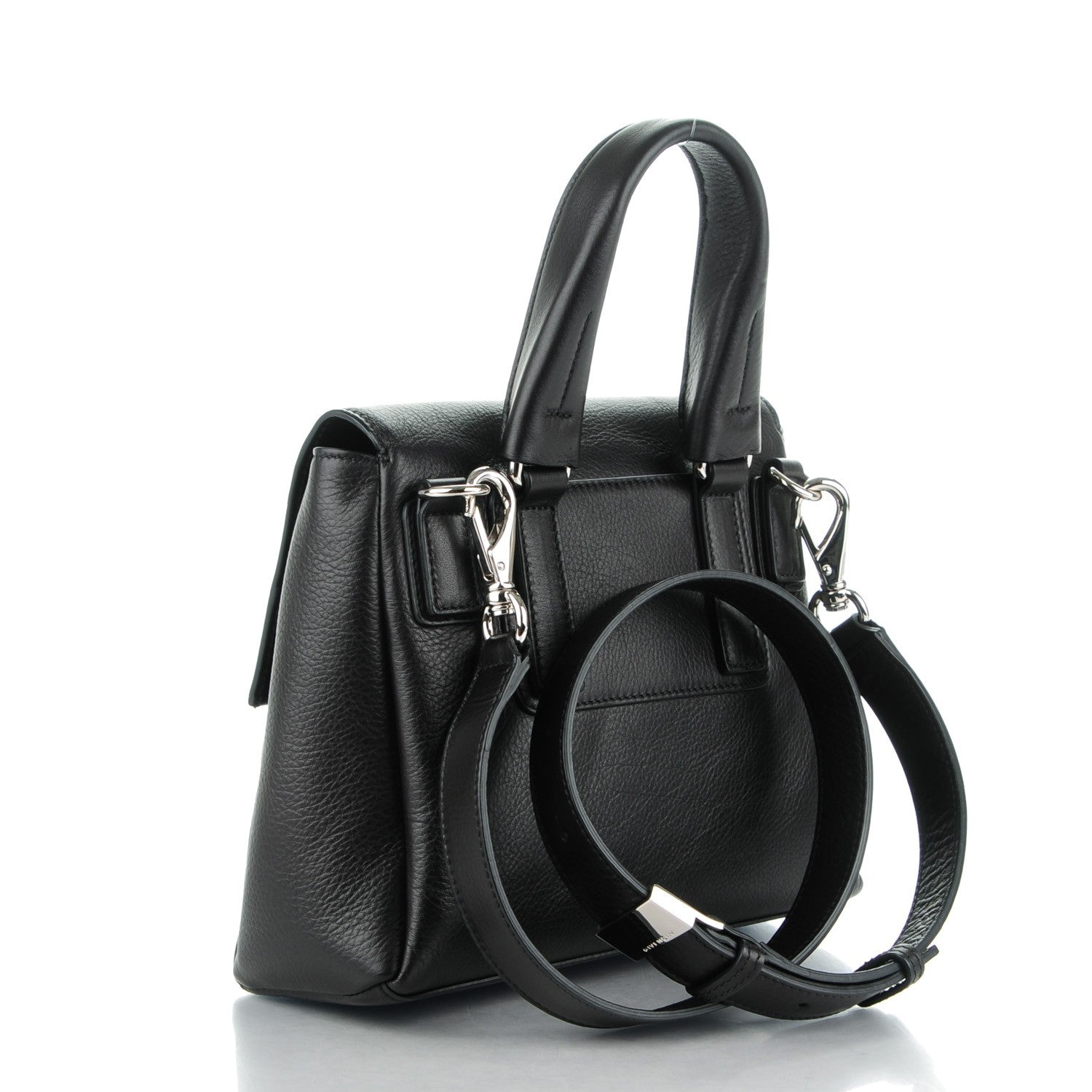 Givenchy Waxy Grained Calfskin Mini Pandora Pure Flap Bag Black 3 of 7