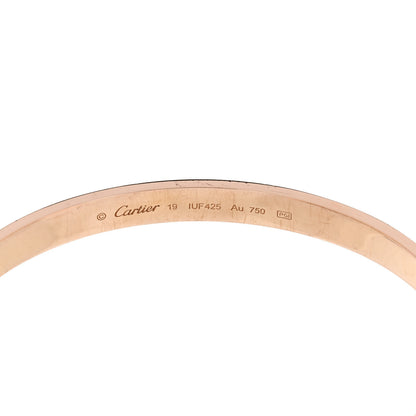 Cartier 18K Pink Gold LOVE Cuff Bracelet 19 3 of 4