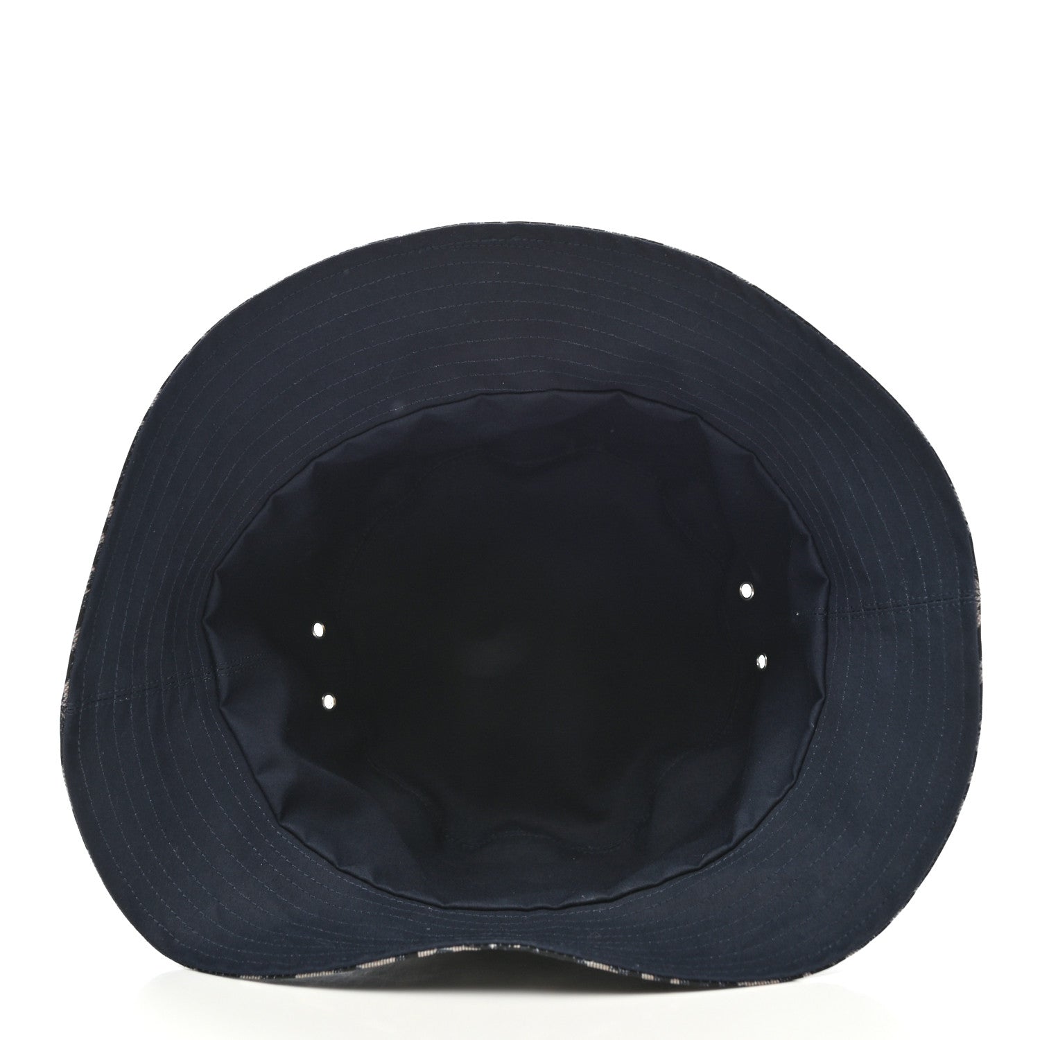 Christian Dior Polyester Cotton Oblique Teddy-D Brim Bucket Hat 57 Black 5 of 11