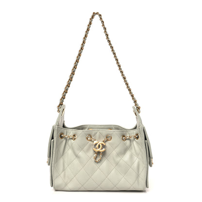 Chanel Caviar Quilted Mini Chanel 25 Handbag Light Green 1 of 11