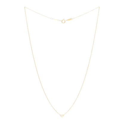 Tiffany 18K Yellow Gold Diamond .05ct Elsa Peretti Diamonds by the Yard Pendant Necklace 2 of 3