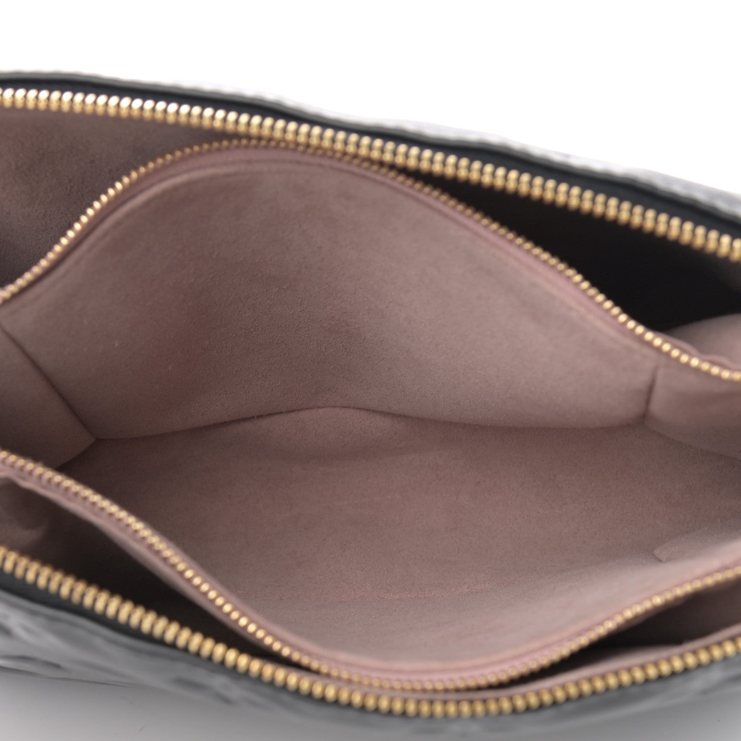 Louis Vuitton Lambskin Embossed Monogram Coussin PM Black 5 of 11