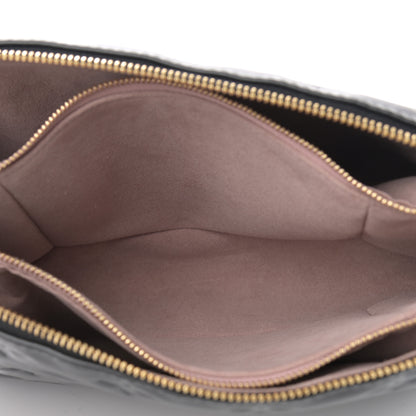 Louis Vuitton Lambskin Embossed Monogram Coussin PM Black 5 of 11