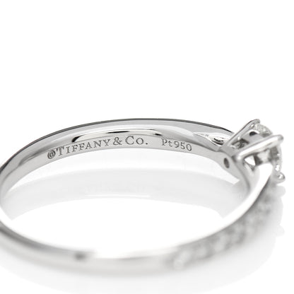 Tiffany Platinum Diamond .19ct Round Brilliant Harmony Engagement Ring 49 4.75 6 of 6
