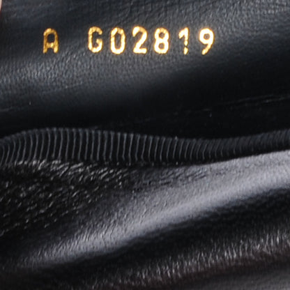 Chanel Calfskin CC Cap Toe Ballerina Flats Black Gold 38 8 of 8