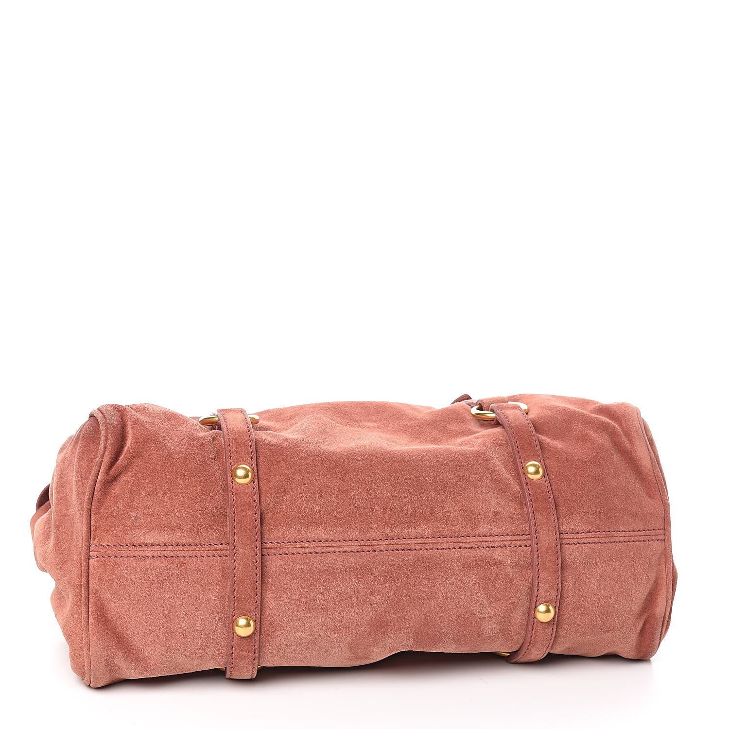 Miu Miu Suede Lux Small Bow Bag Antico 4 of 12