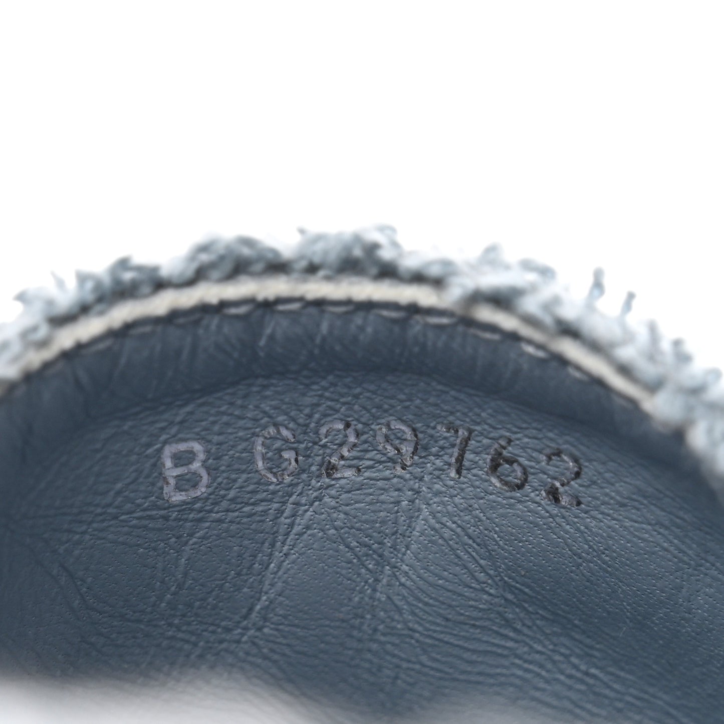 Fabric Grosgrain CC Espadrilles 38 Blue Light Gray Black