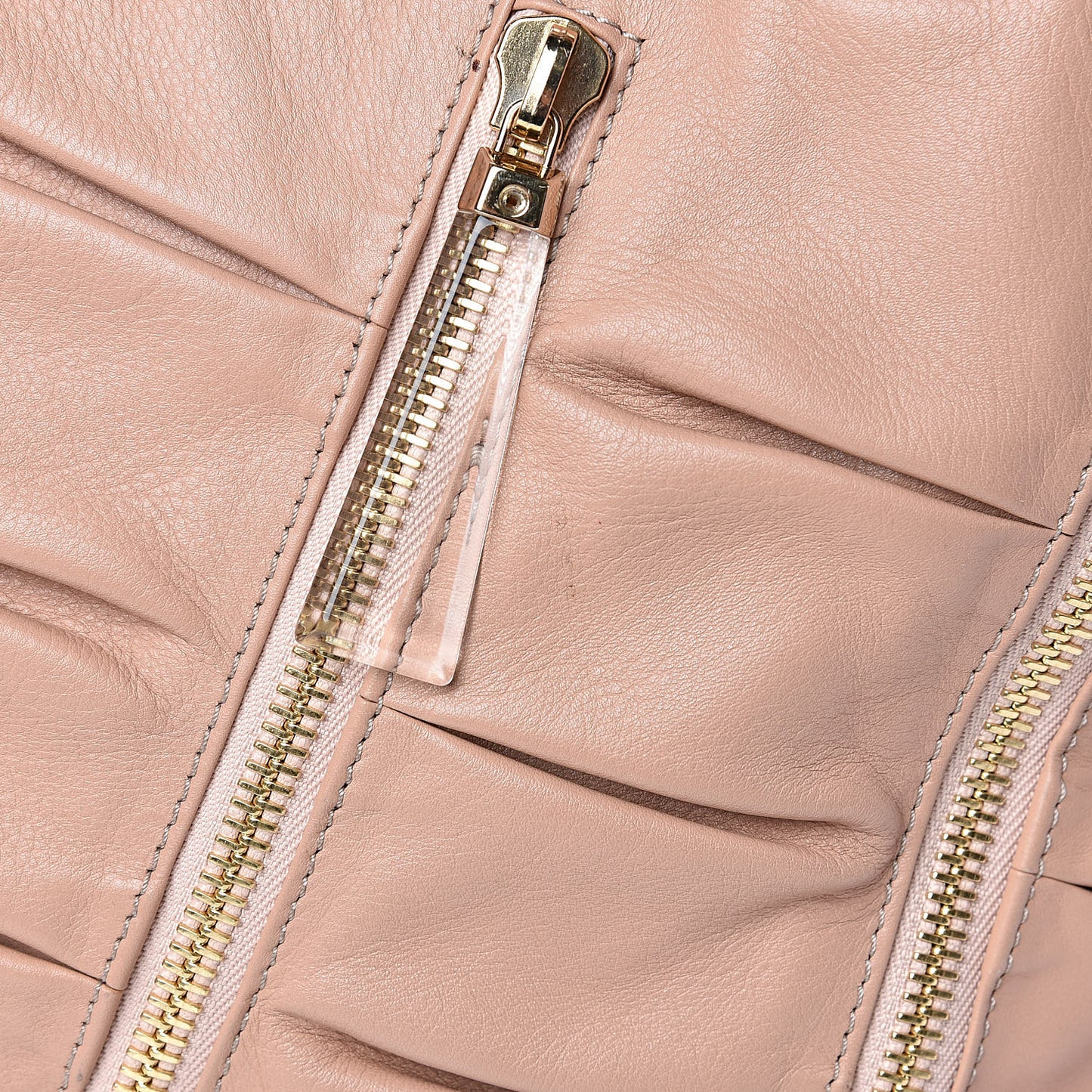 Calfskin Medium Pillow Softy Satchel Nude