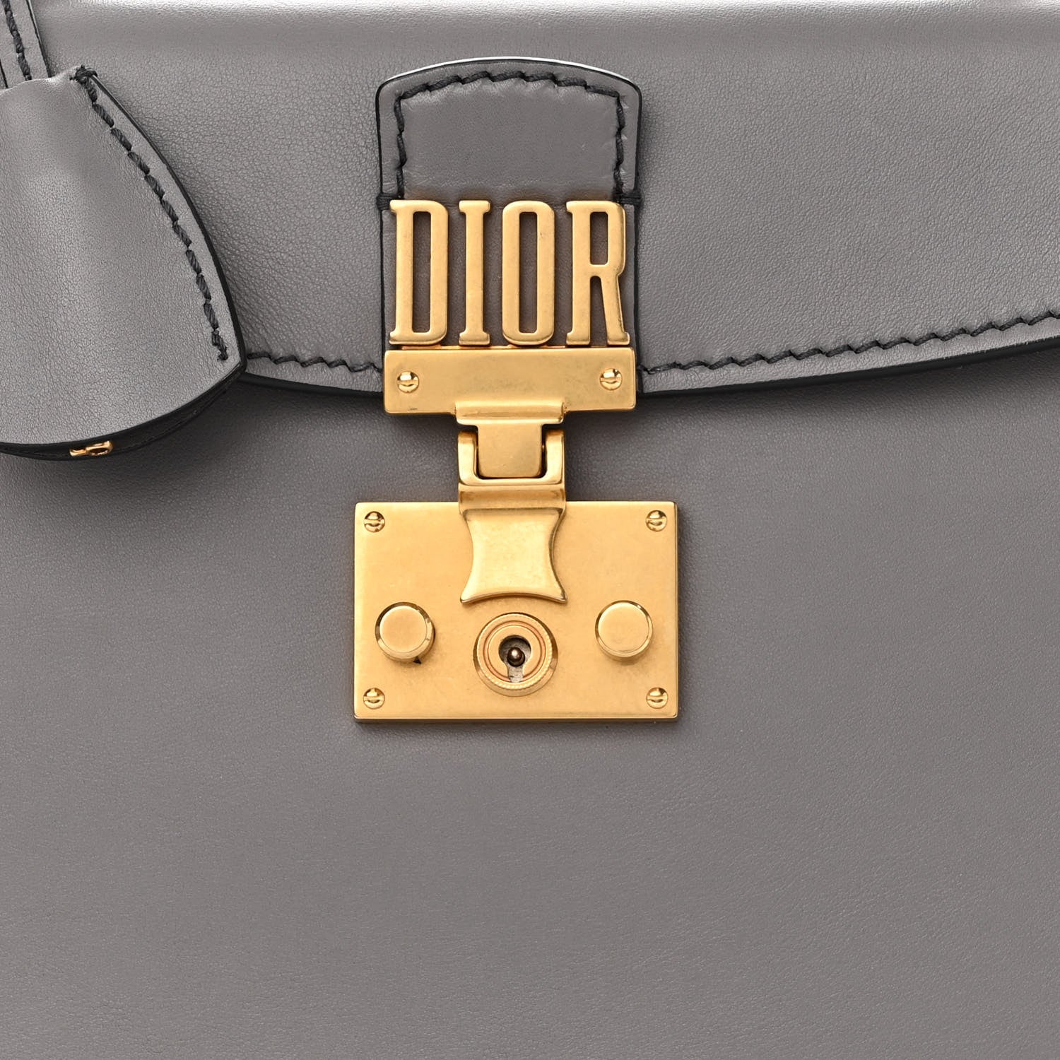 Christian Dior Calfskin Dioraddict Top Handle Iron Grey 6 of 8