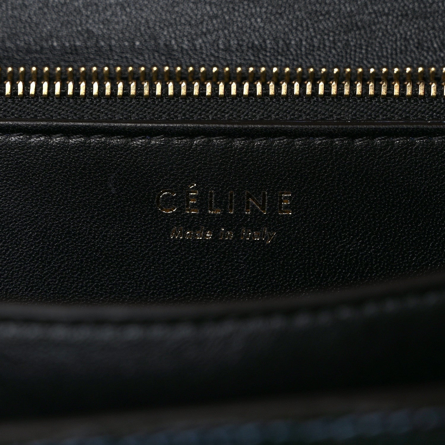 Celine Lizard Medium Classic Box Flap Bag Navy 6 of 9