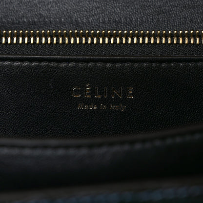 Celine Lizard Medium Classic Box Flap Bag Navy 6 of 9