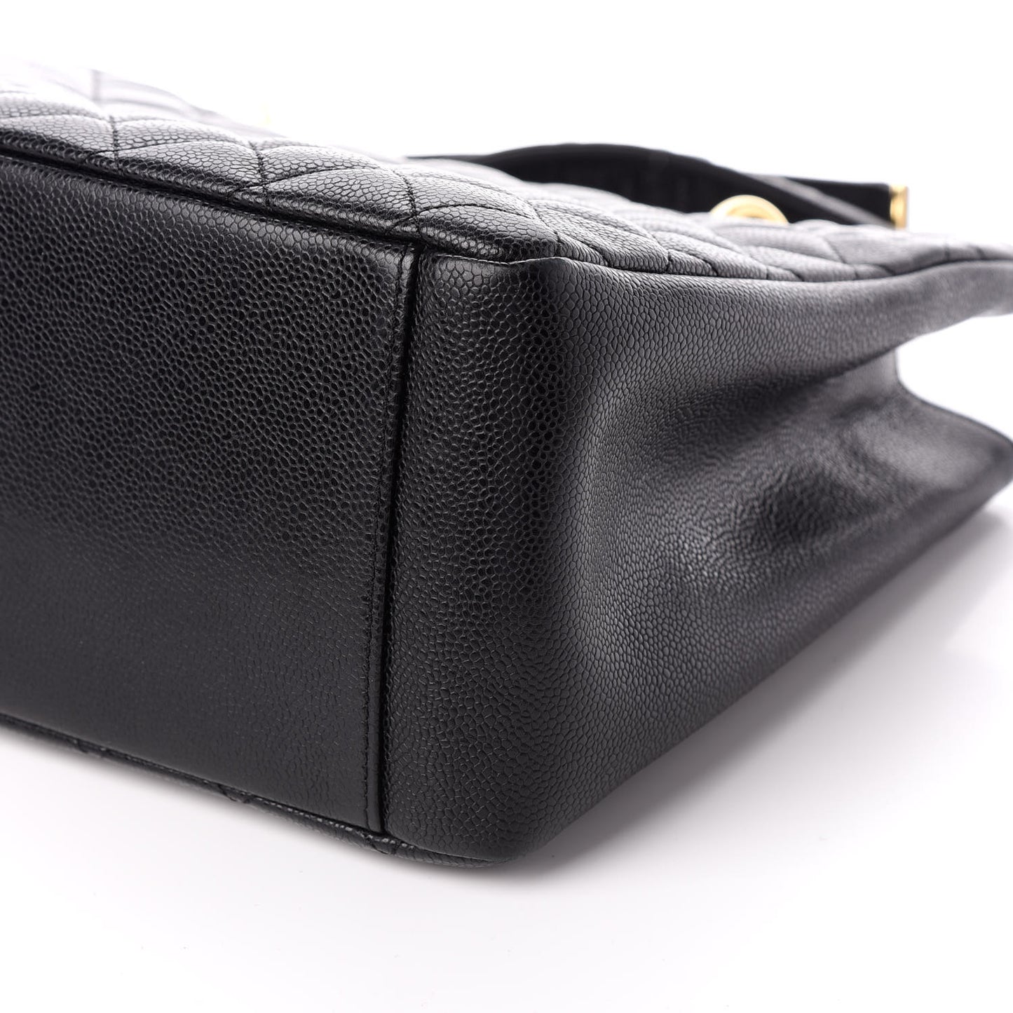 Caviar Quilted Grand Shopping Tote GST Black