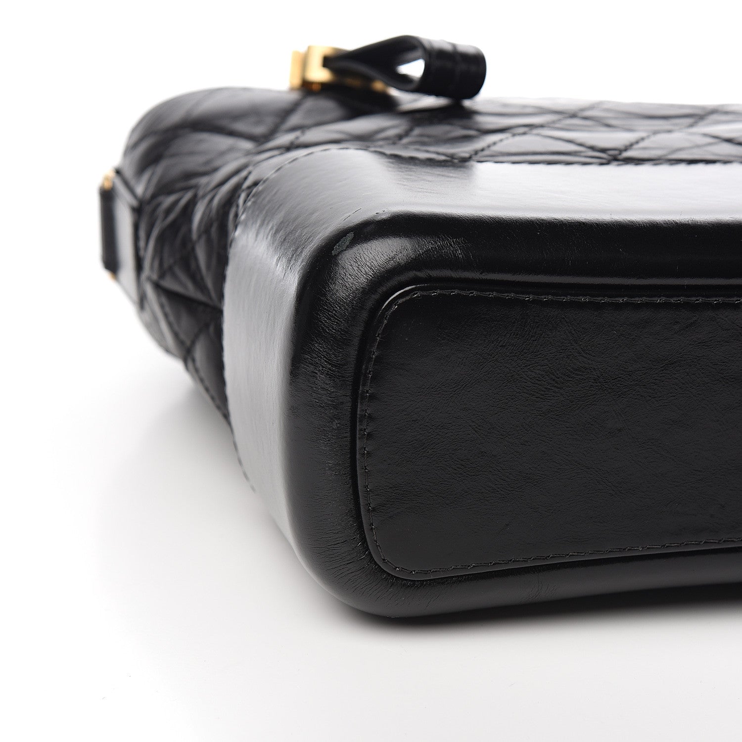 Chanel Aged Calfskin Quilted Medium Gabrielle Hobo Black 7 of 9