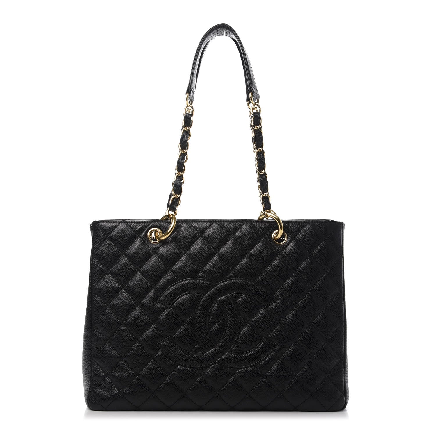 Chanel Caviar Quilted Grand Shopping Tote GST Black 1 of 10