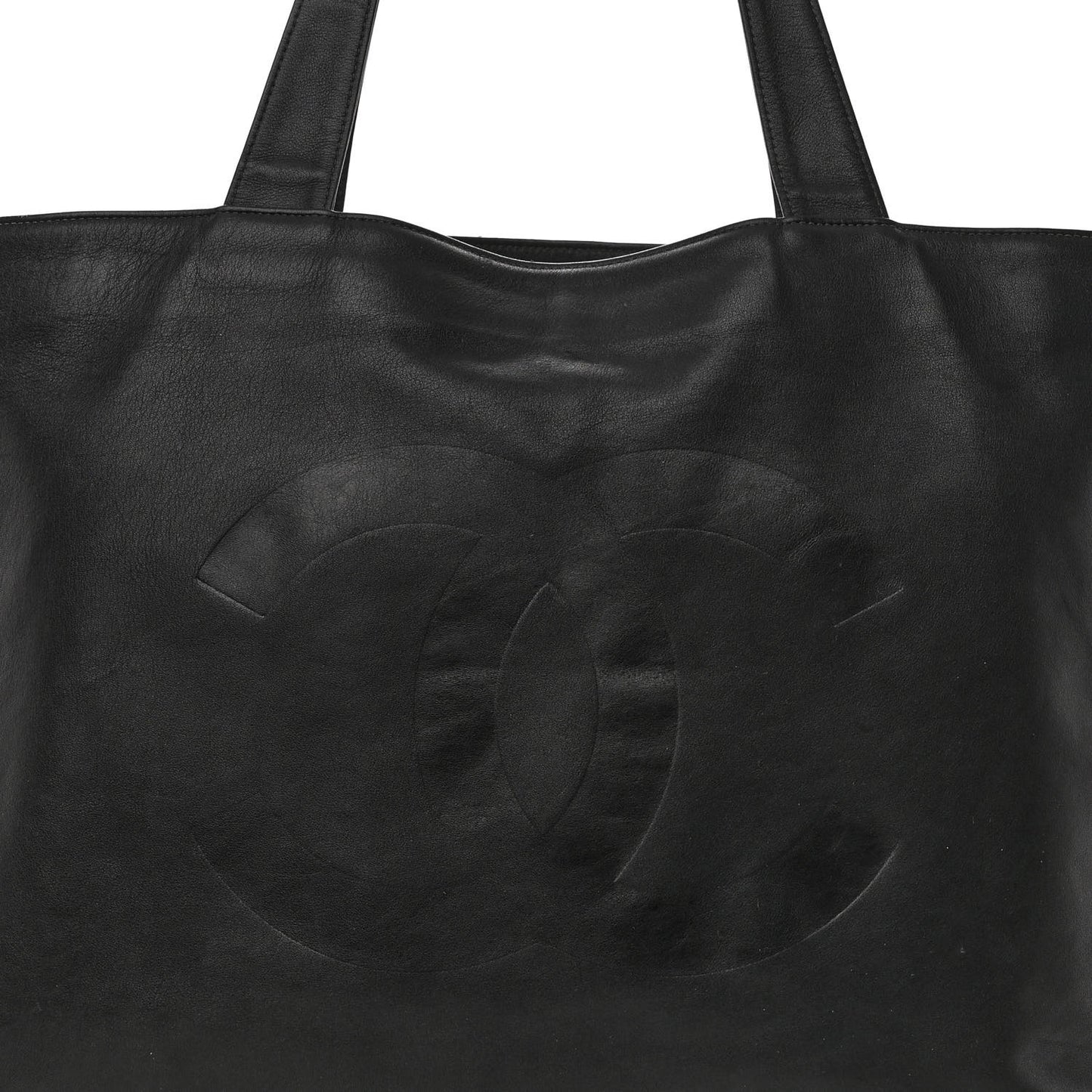Calfskin CC Tote Black
