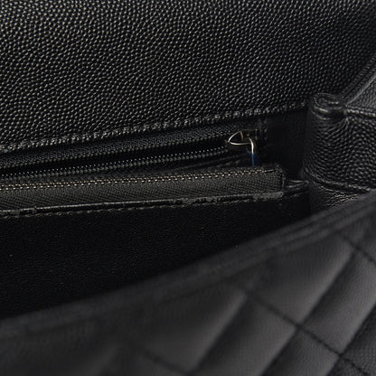 Chanel Caviar Lizard Quilted Large Coco Handle Flap Black 8 of 11